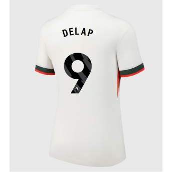 Chelsea Liam Delap #9 Maglia Gara Trasferta Repliche 2025-26 Donna Maniche Corte